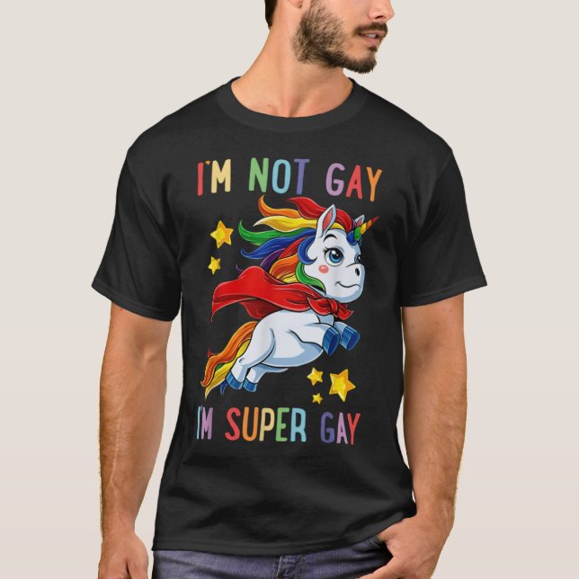Camiseta No Soy Gay, Soy Super Gay (1) (Anverso)