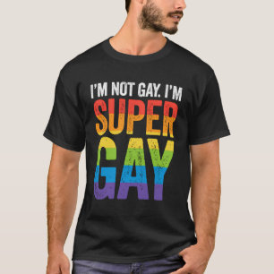 Camiseta No Soy Gay Soy Super Gay Hoodie - Lgbtq Orgullo Fl