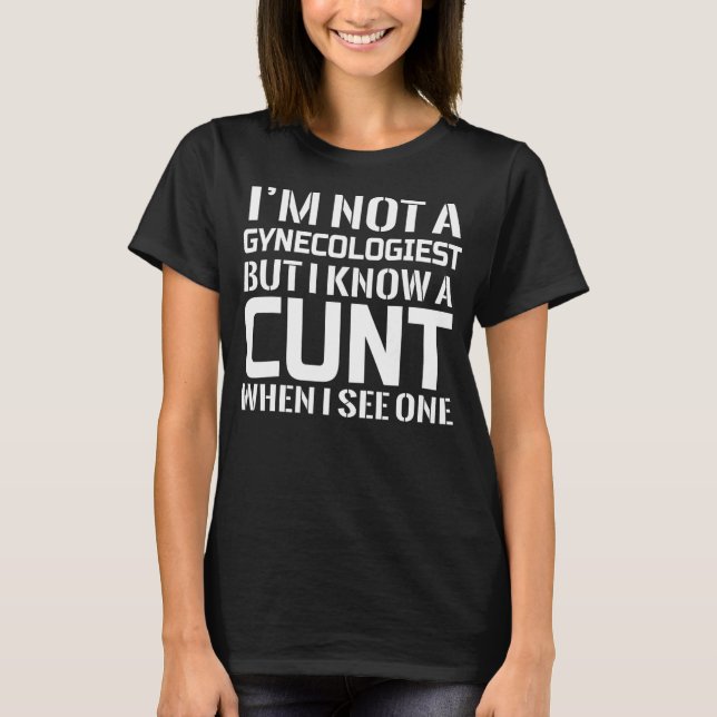 Camiseta No soy ginecólogo pero conozco ginecólogo (Anverso)