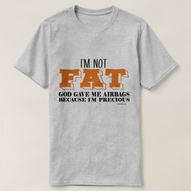 Camiseta No soy gorda - bolsas de aire (Diseño del anverso)