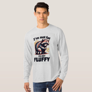 Camiseta No soy gorda, solo estoy nervioso - Raccoon gracio