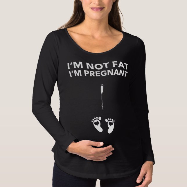 Camiseta No soy gordo, estoy embarazada. (Anverso)