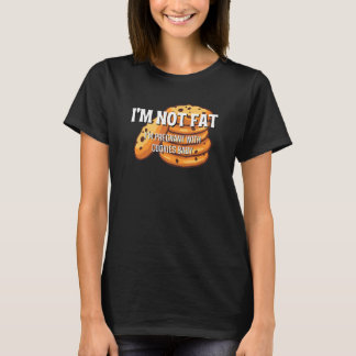 Camiseta No soy gordo, estoy embarazada con galletas, comid