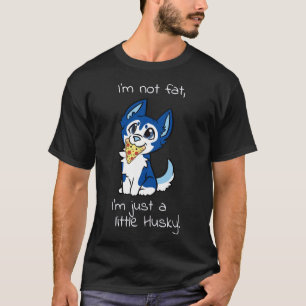 Camiseta No Soy Gracioso, Solo Soy Un Poco Husky Blau Text 