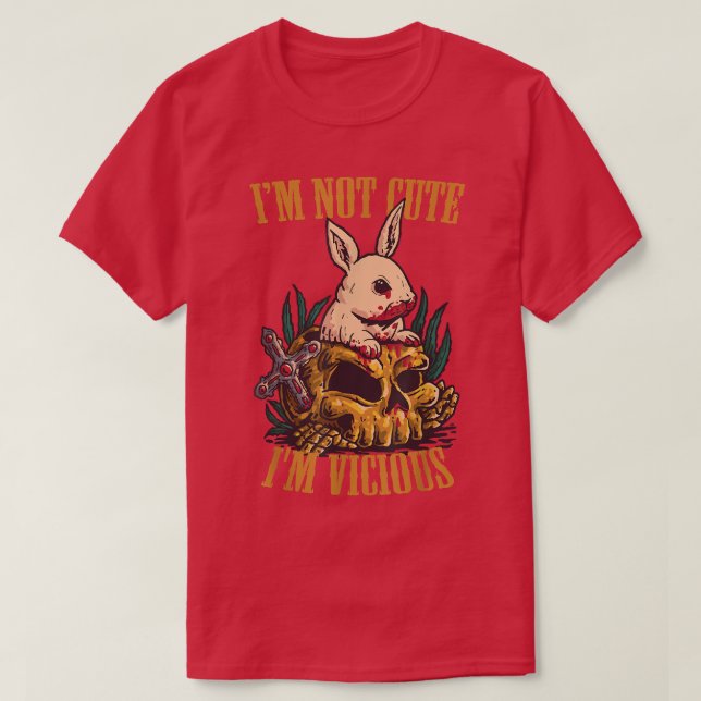 Camiseta No soy guapo soy el Cráneo de Conejo Curioso Curio (Diseño del anverso)