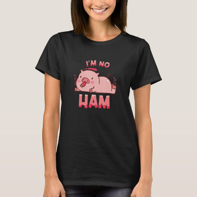Camiseta No soy Ham Vegetarian Vegetarian Plant Vegan (Anverso)