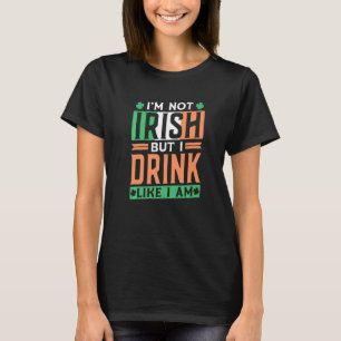 Camiseta No soy irlandés pero bebo como si fuera leprechaun
