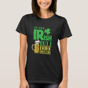 Camiseta No soy irlandés pero bebo como si fuera leprechaun