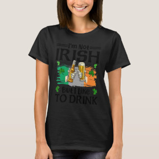 Camiseta No soy irlandés, pero me gusta beber cerveza St Pa