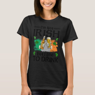 Camiseta No soy irlandés, pero me gusta beber cerveza St Pa