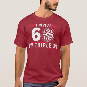 Camiseta No soy Jugador de Dardos de Regalo de 60 Darts