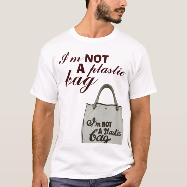 Camiseta No soy la bolsa de plástico de A (Anverso)