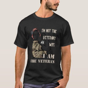 Camiseta No Soy La Esposa De Veterano, Soy Veterano En El D