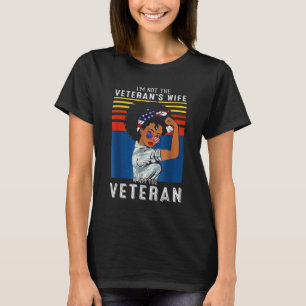 Camiseta No soy la esposa del veterano soy el veterano
