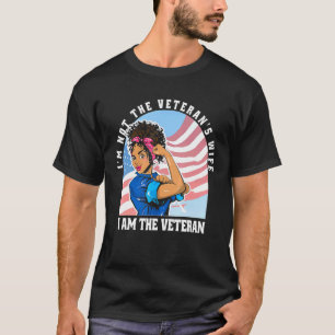 Camiseta No soy la esposa del veterano, soy el veterinario 