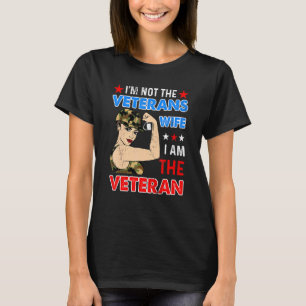 Camiseta No Soy La Esposa Del Veterano Soy La Veterana Amer