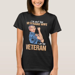 Camiseta No soy la esposa veterana. Soy la mujer veterana.