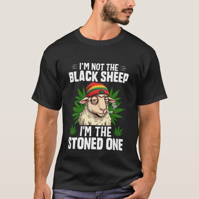 Camiseta No soy la oveja negra graciosa (Anverso)