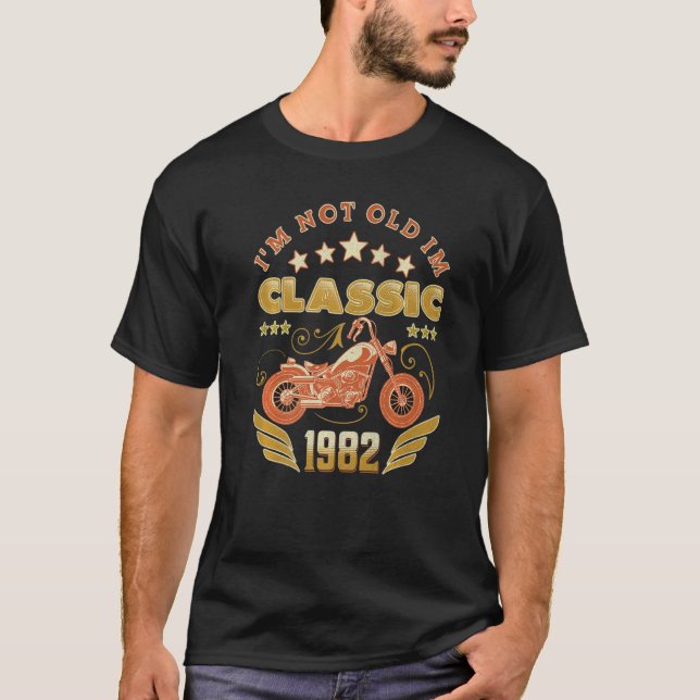 Camiseta No soy la vieja motocicleta clásica 41 cumpleaños  (Anverso)