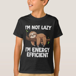 Camiseta No Soy Lazy Im Energy Efficith Sloth