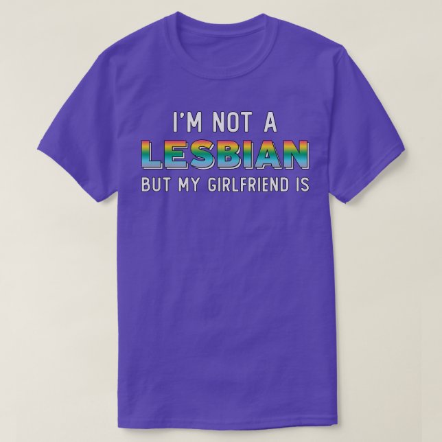 Camiseta No Soy Lesbiana Pero Mi Novia Es Amor Arcoiris (Diseño del anverso)
