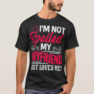 Camiseta No soy malcriado Mi novio me ama a mí gracioso C