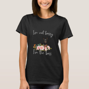 Camiseta No Soy Mandona Soy La Jefa Doberman Pinsch