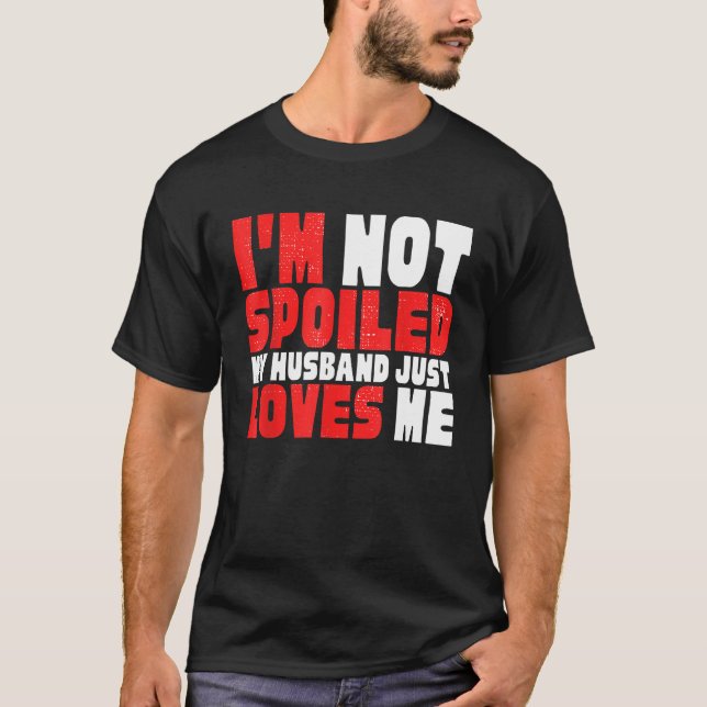 CAMISETA NO SOY MARIDO SÓLO ME AMA HILARIOSAMENTE. (Anverso)