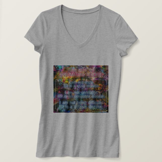 Camiseta No soy mi enfermedad reumatoide (Anverso del diseño)