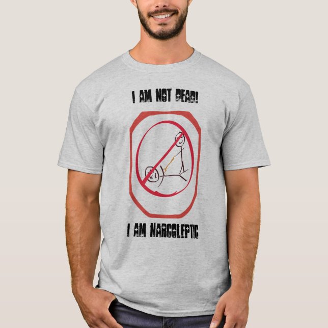 Camiseta No soy muerto yo soy narcoléptico (Anverso)