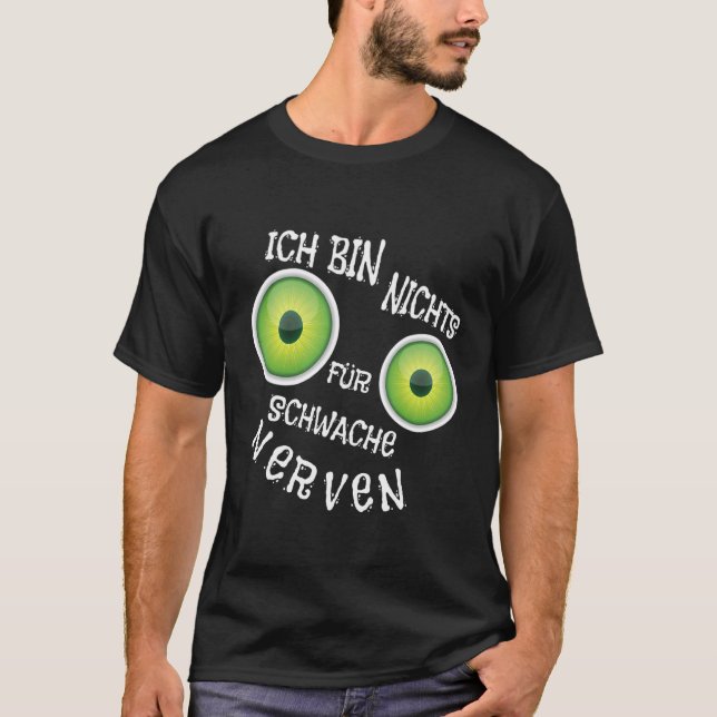 Camiseta No soy nada para nervios débiles Ojos grandes Nerv (Anverso)