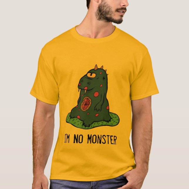 Camiseta No soy ninguna versión de texto del monstruo 19 (Anverso)