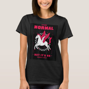 Camiseta No soy normal pero está bien Pegasus Guay Fun Retr
