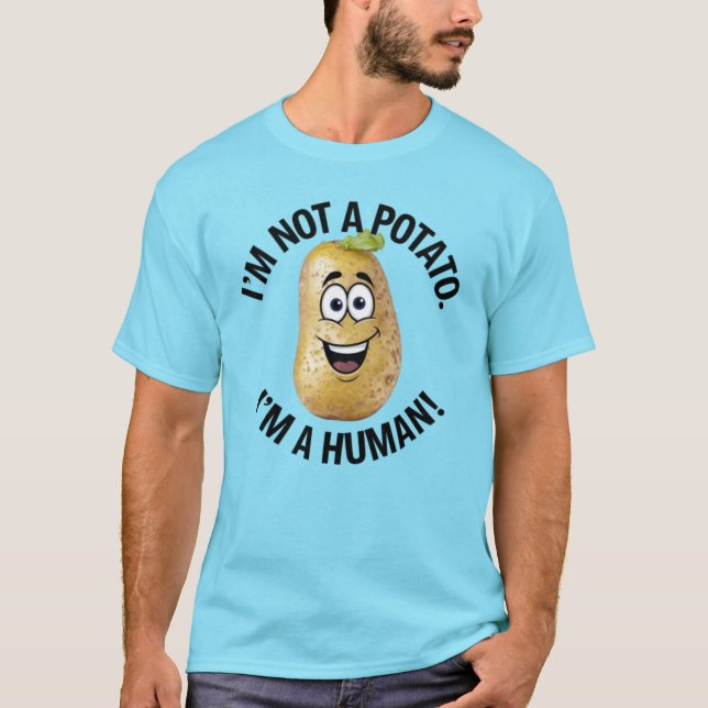 Camiseta No soy papa, no soy humano (Anverso)