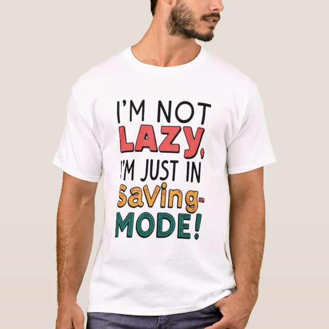 Camiseta No Soy Perezoso (Anverso)