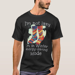 Camiseta No soy perezoso en calcetines borrosos para la frí