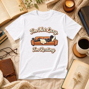 Camiseta No Soy Perezoso, Estoy Descansando Humor de Sueño