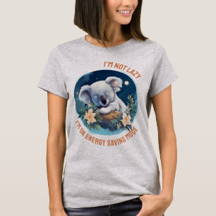 Camiseta No soy perezoso, estoy en el modo de ahorro de ene