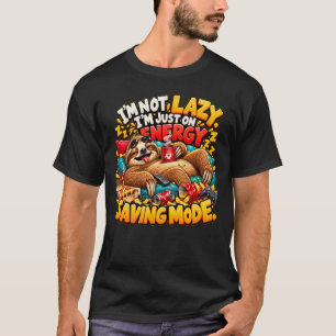 Camiseta No Soy Perezoso... ¡Estoy en Modo de Ahorro de Ene