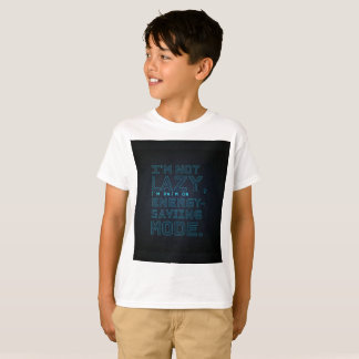 Camiseta No soy perezoso, estoy en modo de ahorro de energí
