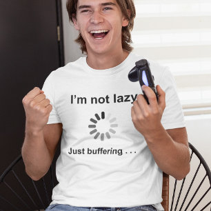 Camiseta No soy perezoso (Rueda de carga) solo estoy almace