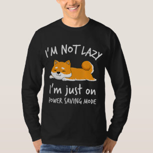 Camiseta No soy perezoso shiba inu perrito perdedor