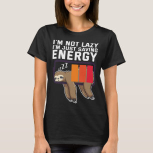 Camiseta No soy perezoso sólo ahorrando batería de eslora e