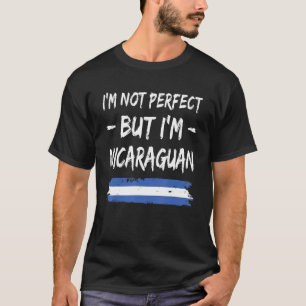 Camiseta No soy perfecta pero soy la bandera nicaragüense