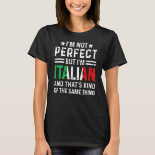 Camiseta No soy perfecto, pero soy el orgullo italiano Band