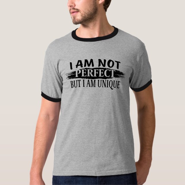 Camiseta No soy perfecto, pero soy único (Anverso)