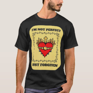 Camiseta no soy perfecto sólo para perdonar al equipo crist