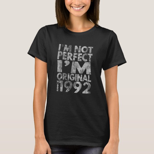 Camiseta No soy perfecto. Soy original 1992 1 (Anverso)