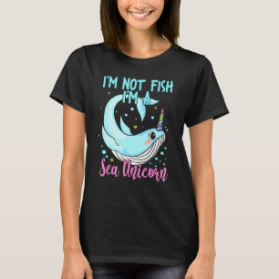 Camiseta No soy pez soy un unicornio marino Narwhal Kids