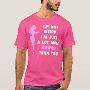 Camiseta NO Soy Rara Cita Divertida Otaku Kawaii Chica Anim
